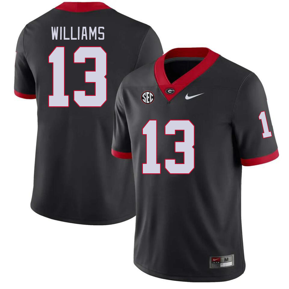 Men #13 Mykel Williams Georgia Bulldogs College Football Jerseys Stitched-Black